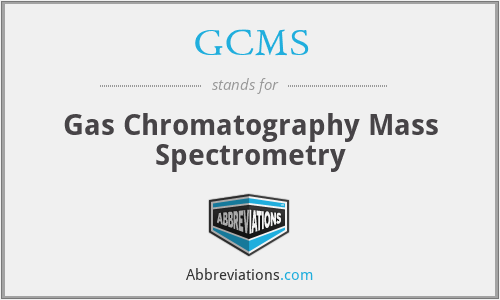 What does gas chromatography–mass spectrometry stand for?